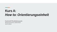 Kurs A - How to OE