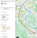 Planned Route to Cologne Fachschaft