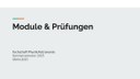 Vortrag Sommer OE 2025 - Modulplan