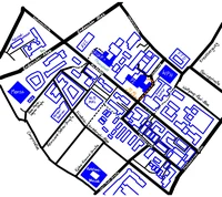 Karte des Campus Poppelsdorf