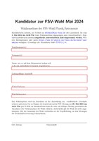 Kandidaturbogen zur FSV-Wahl Mai 2024 (pdf)