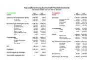 Budget account financial year 2016/17